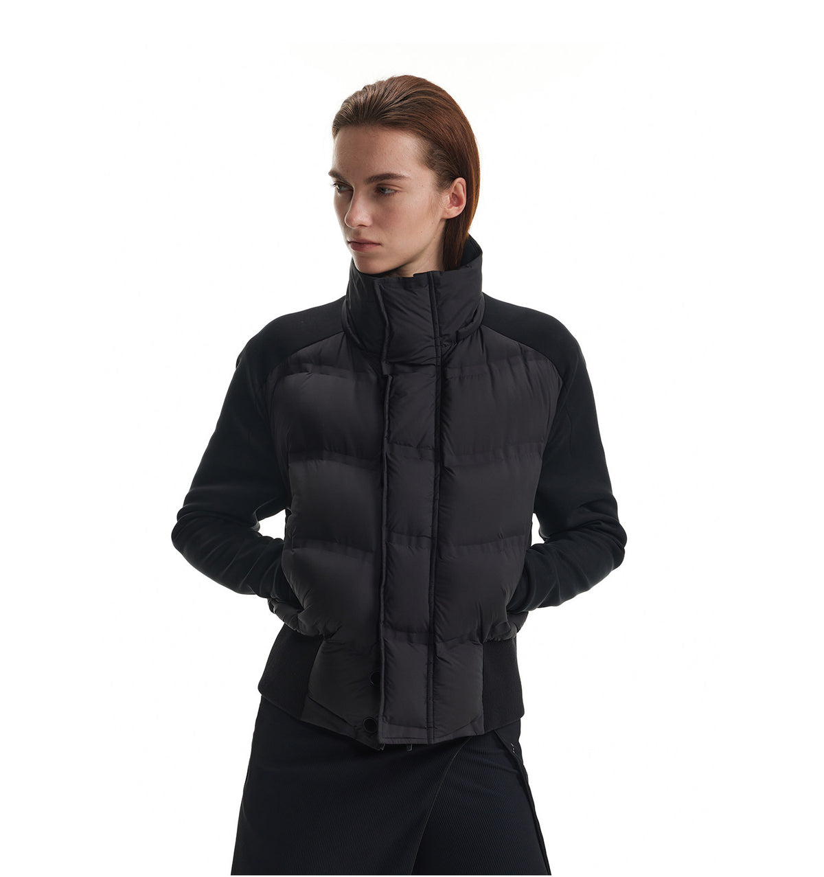 Down Jacket with Detachable Hood