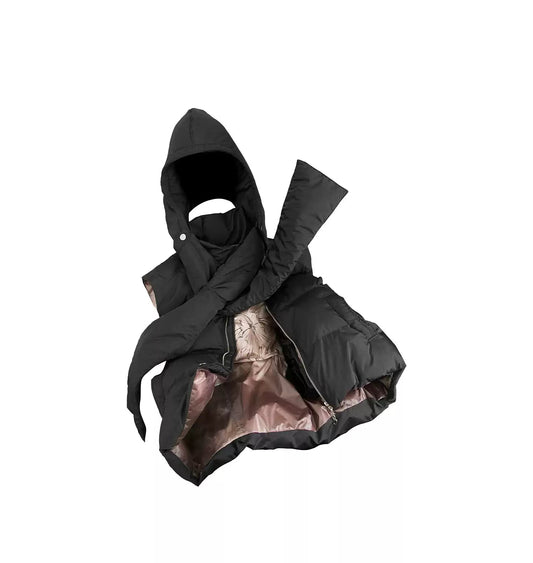 Detachable Scarf Reversible Vest