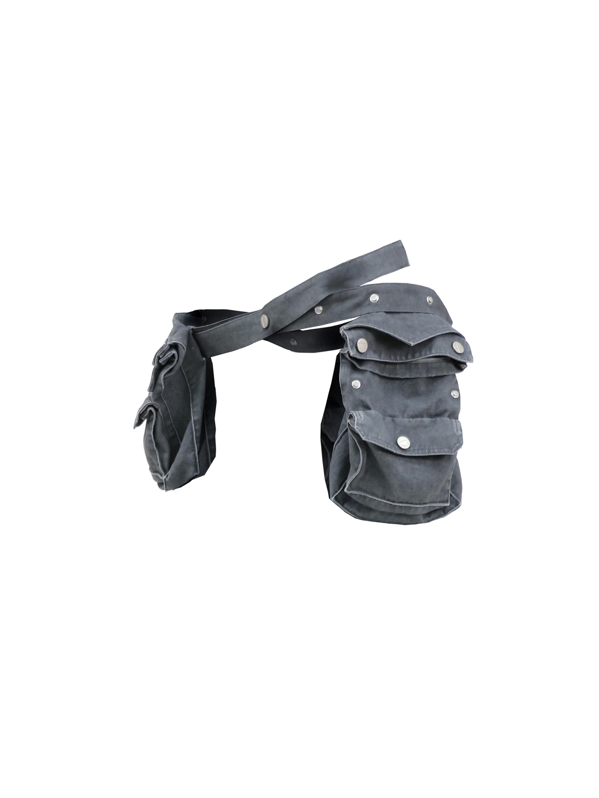 Adjustable Zipper Denim Belt Bag