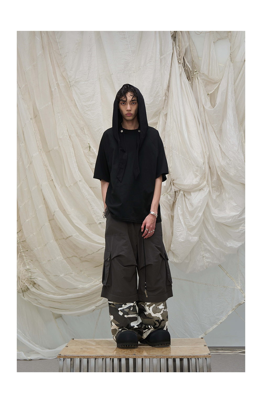 Detachable camouflage workwear casual pants