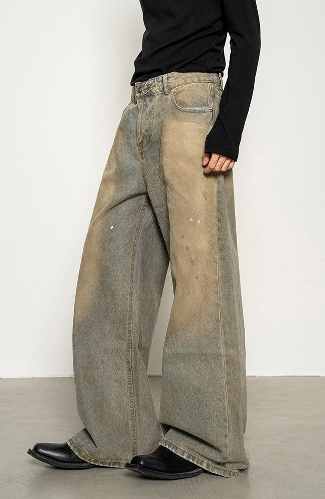 Hand-Splashed Wash Jeans