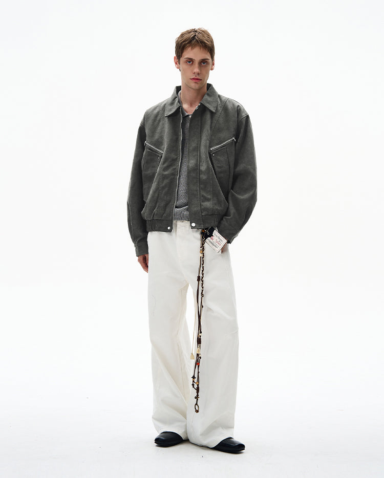 Retro Suede Work Jacket