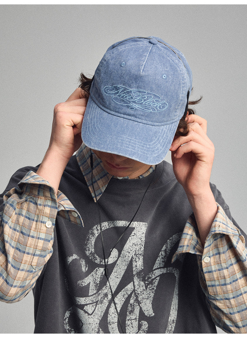Vintage-Style Embroidered Baseball Cap
