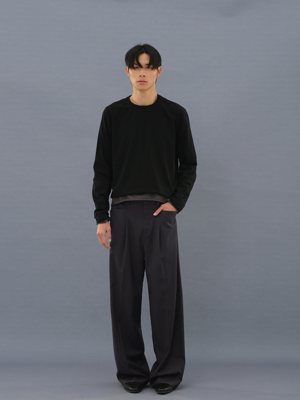 T-shirt with Roll-Up Sleeves