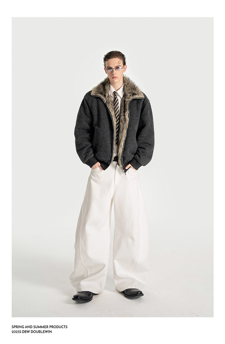 Thick Wool Knit Cardigan