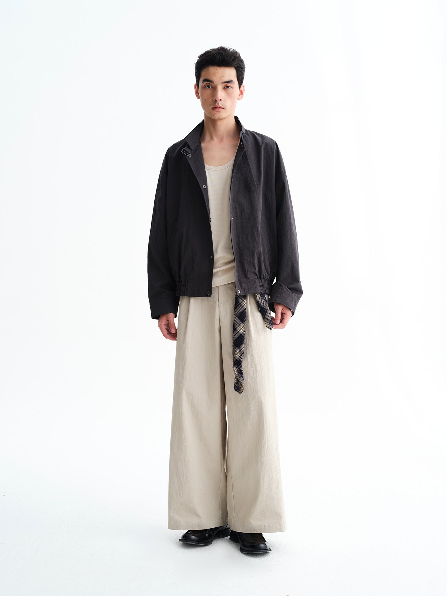 Collar Tie Washed Jacket