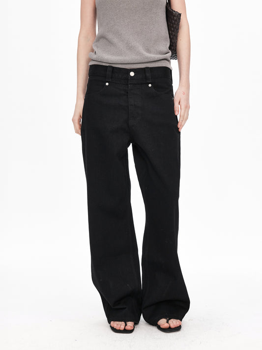 Unisex Slim-Fit Straight-Leg Jeans