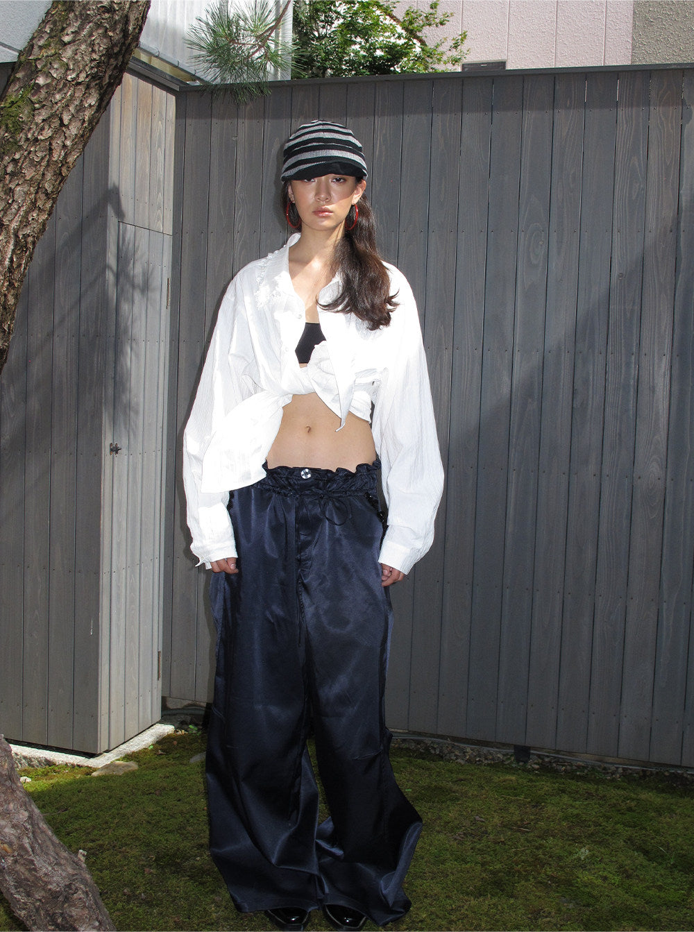 Rhinestone Collar Casual Shirt