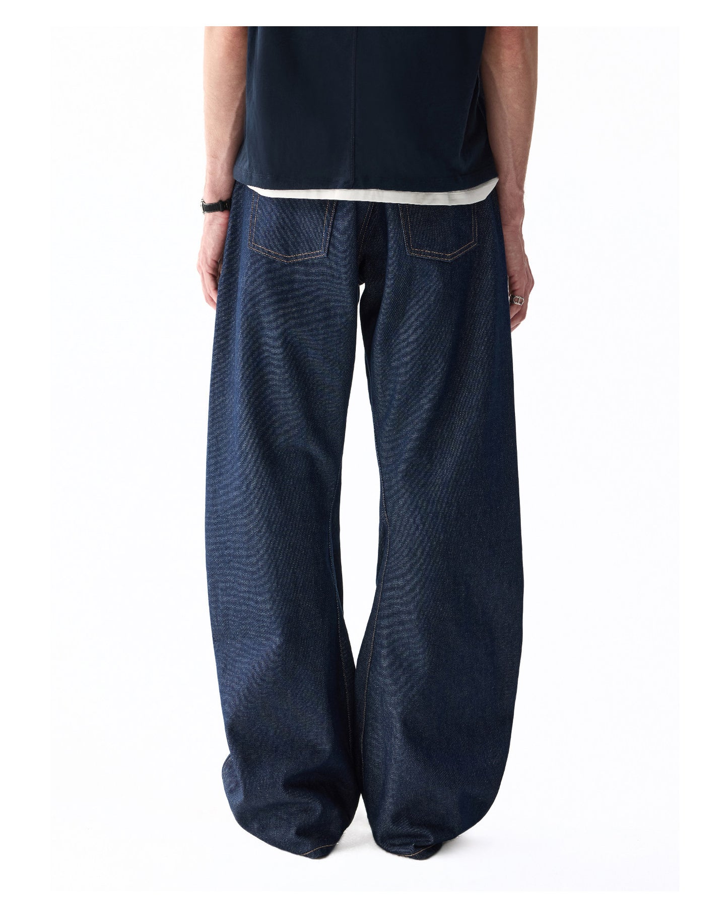 Basic Relaxed-Fit Denim Pants