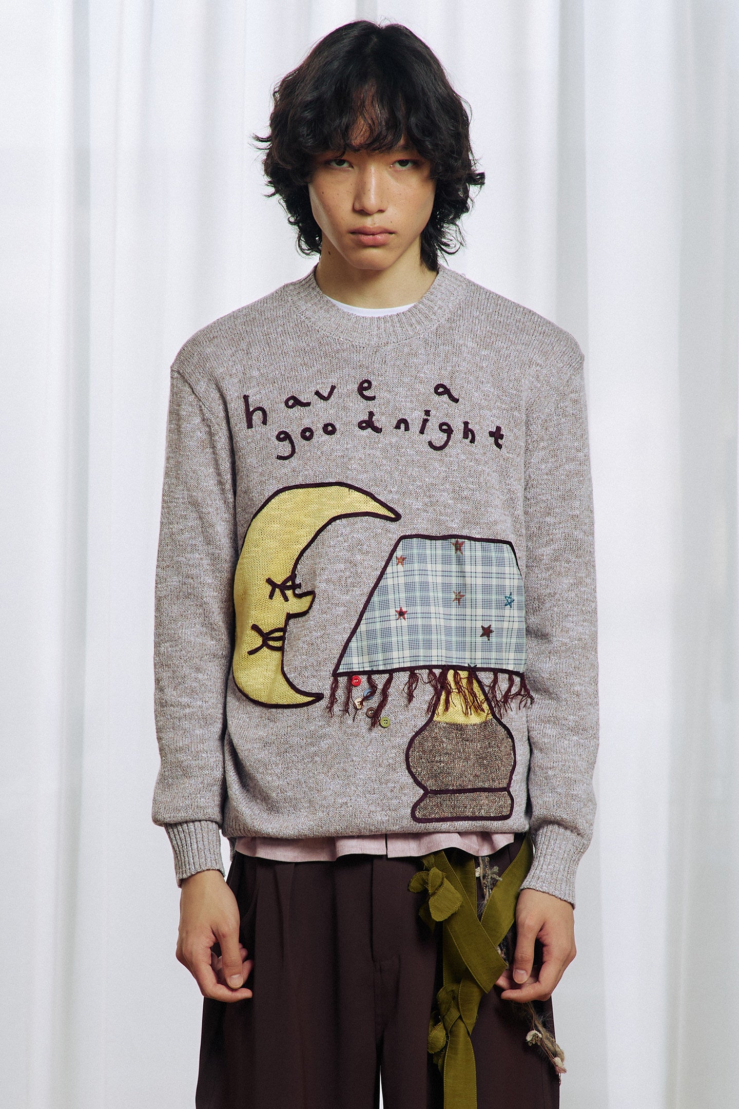 Appliqué Patchwork Sweater