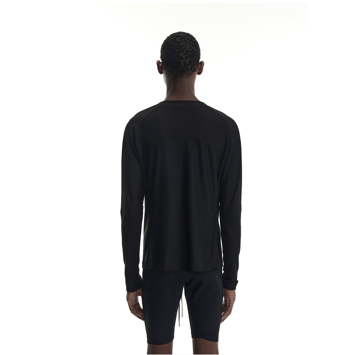 Wrap-Around Neckline T-Shirt with Zipper