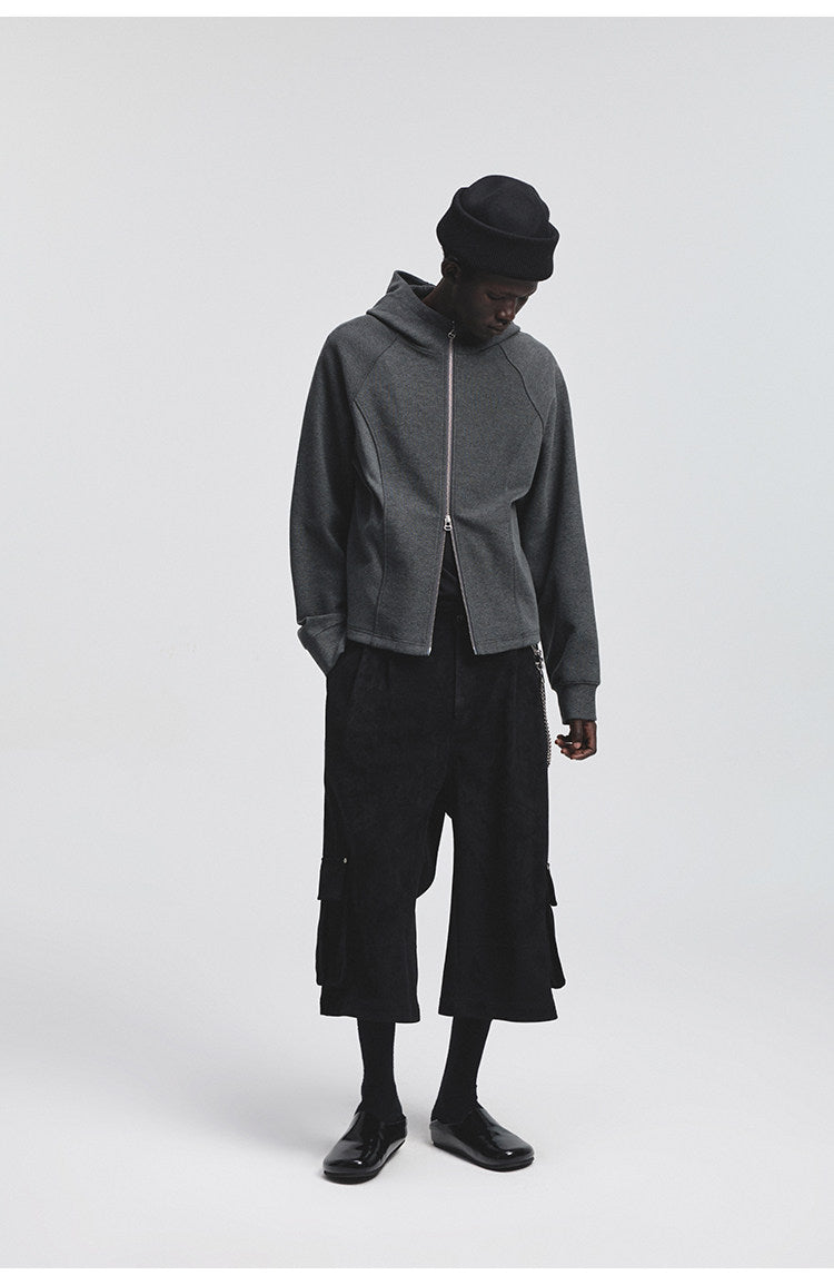 Raglan Sleeve Hooded Sweatshirt