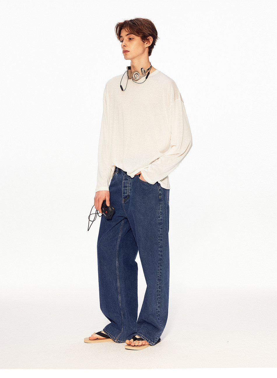 Vintage-Style Lyocell T-Shirt