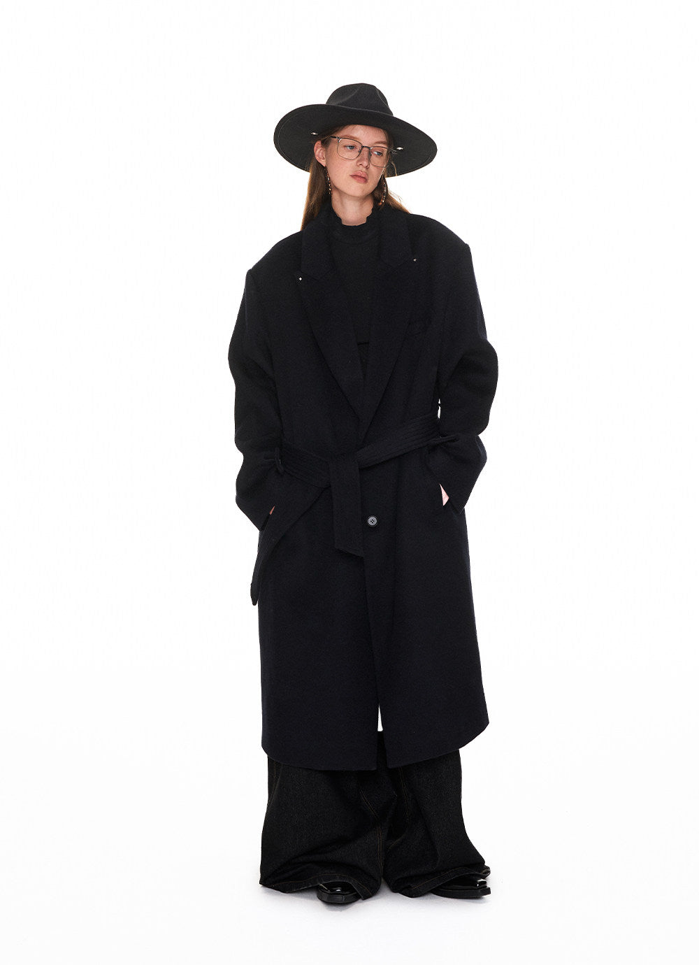 Unisex Wool Long Coat