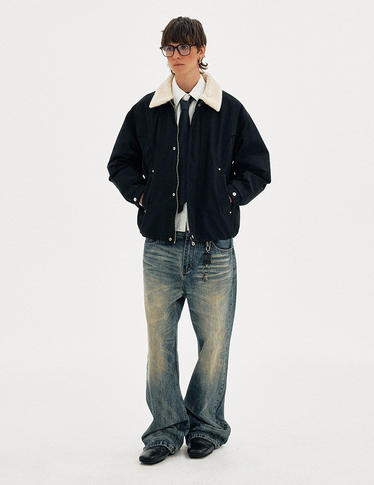 Unisex Retro-Style Casual Down Jacket