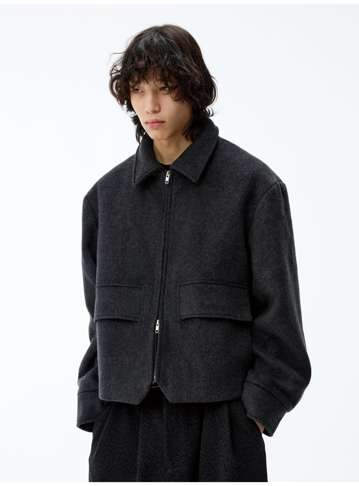 Half-Pocket Wool Jacket
