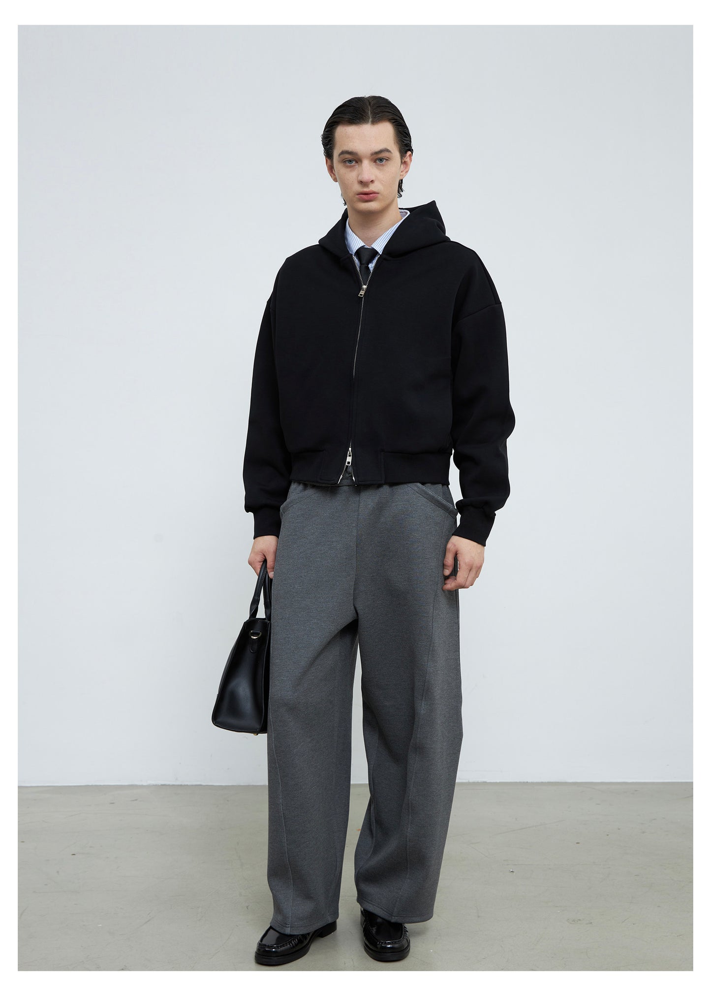 Stand-Up Hooded Sweatshirt Set