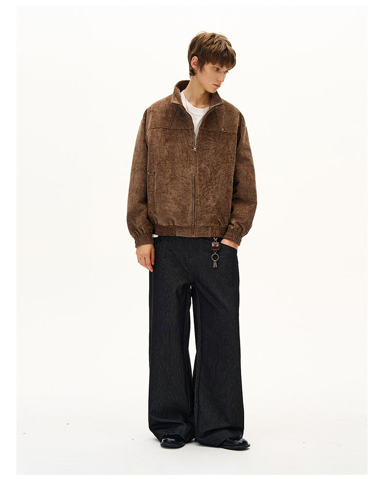 Imitation Suede Jacket