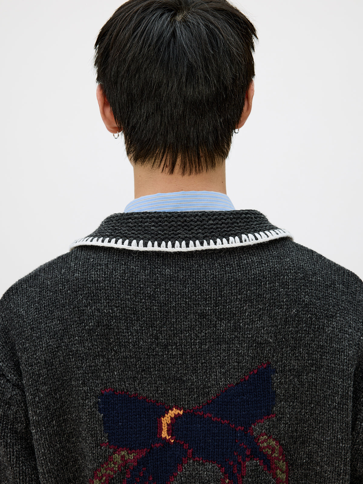 Unisex Wool Blend Cardigan