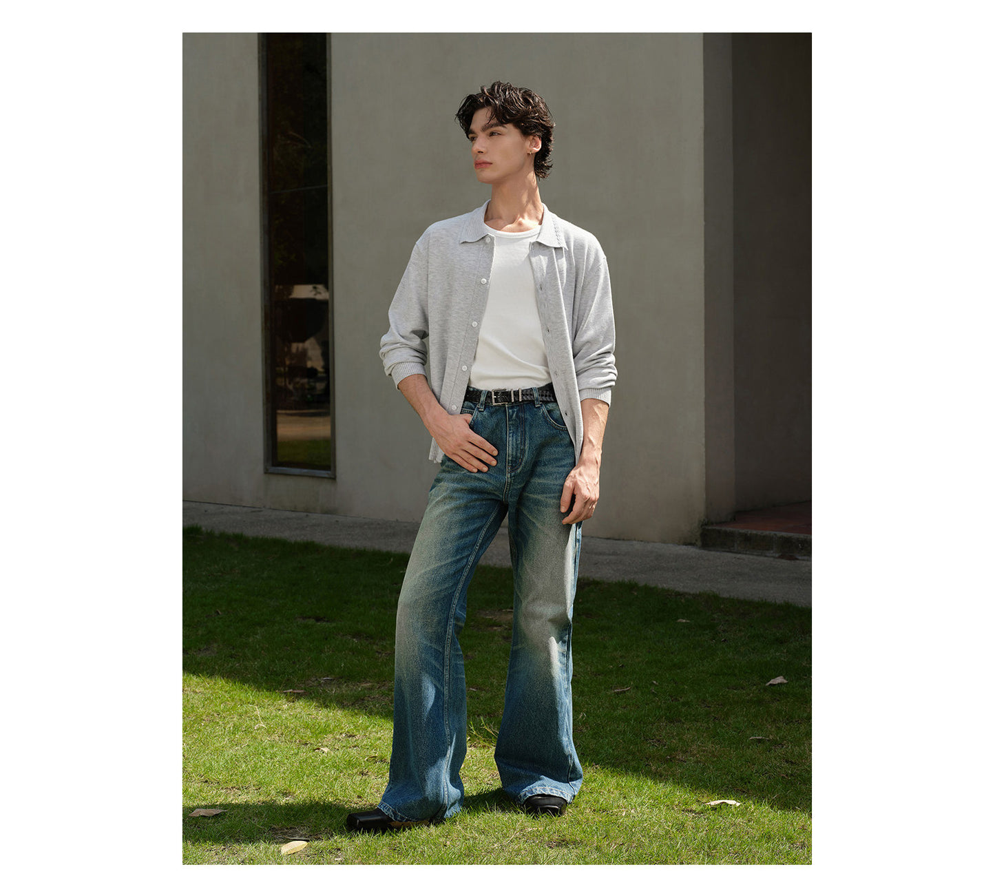 Relaxed Textured Cardigan