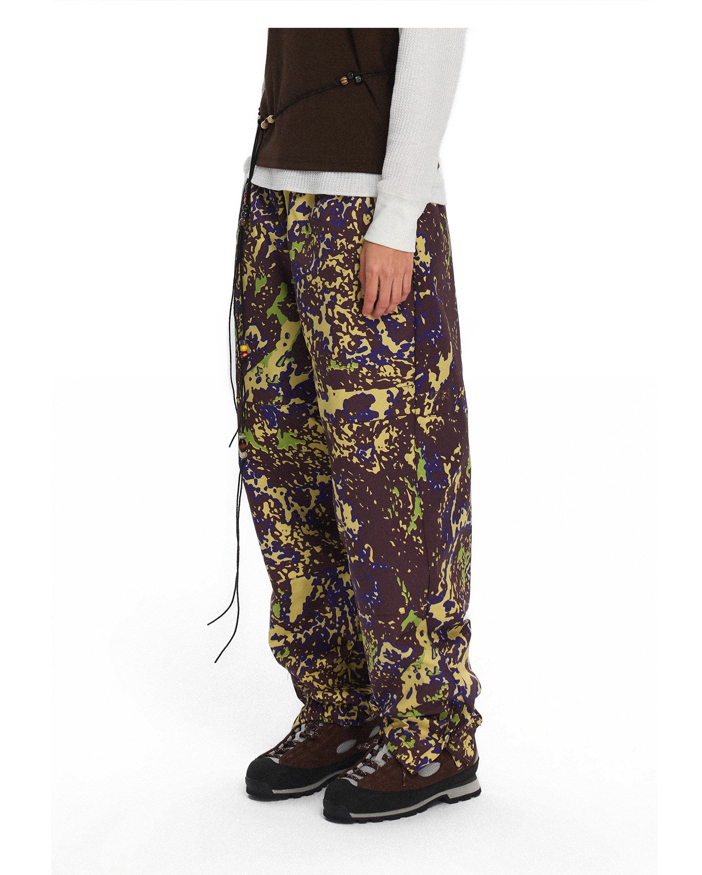 Nylon Mesh Zipper Sports Casual Pants