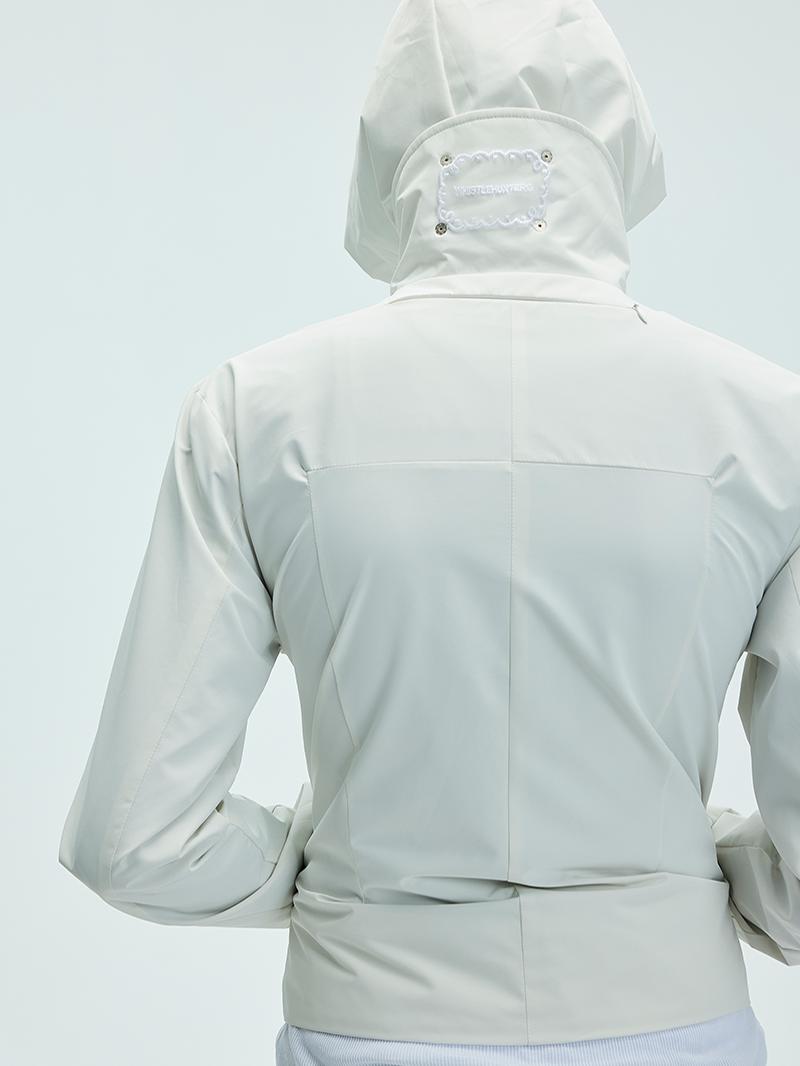 Waterproof jacket with detachable hood