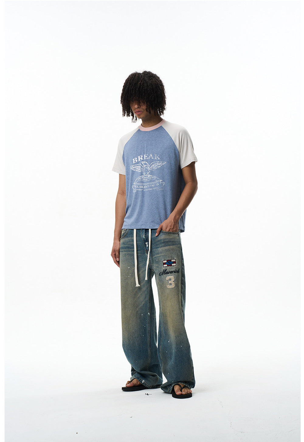 Vintage Letter Print T-Shirt