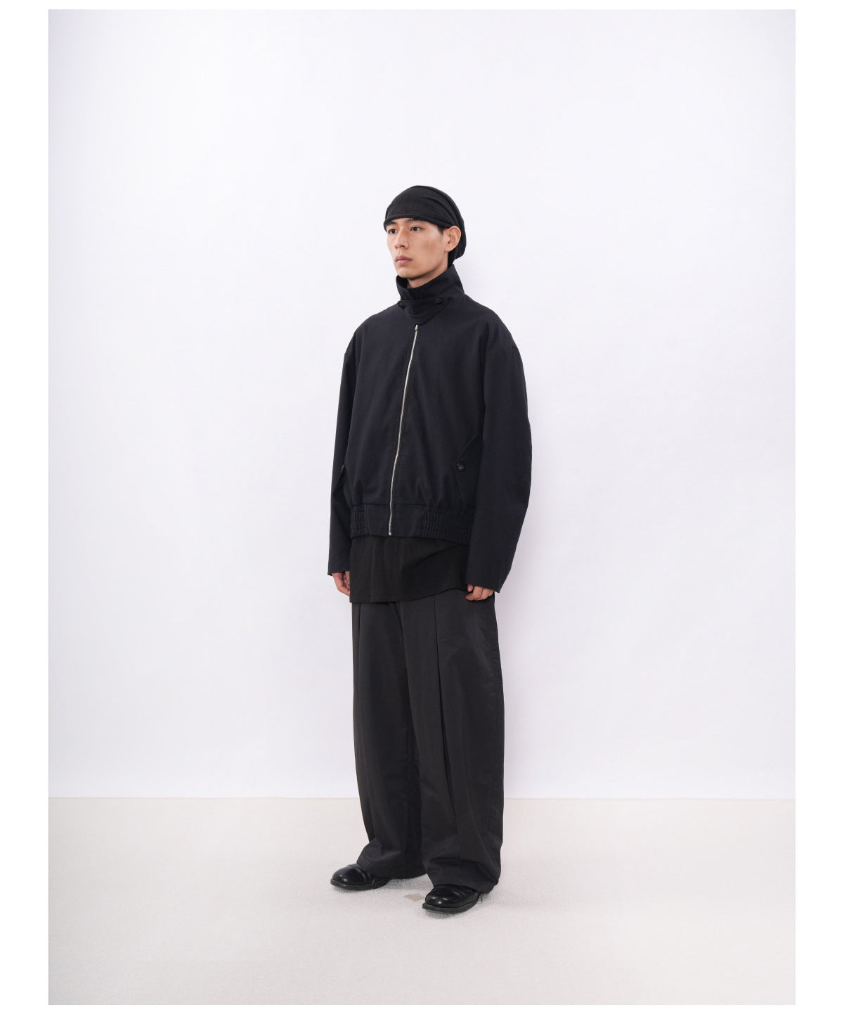 Tencel Cotton-Linen Harrington Jacket
