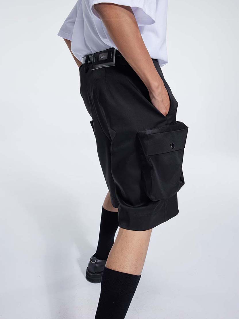 Three-dimensional pockets Luxury shorts