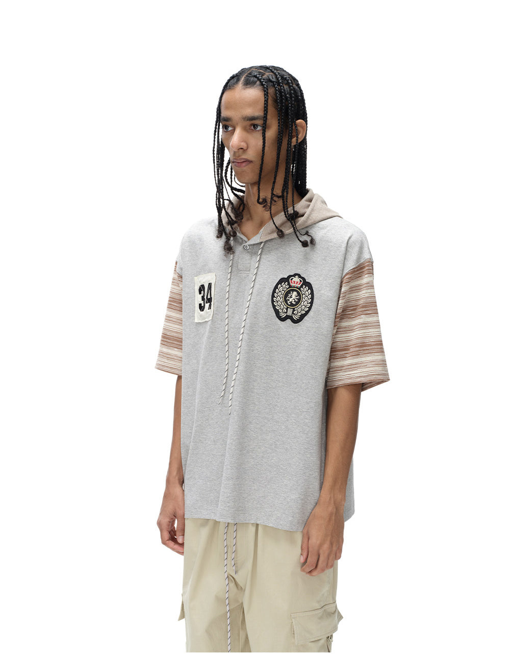 Hooded Embroidered Shirt