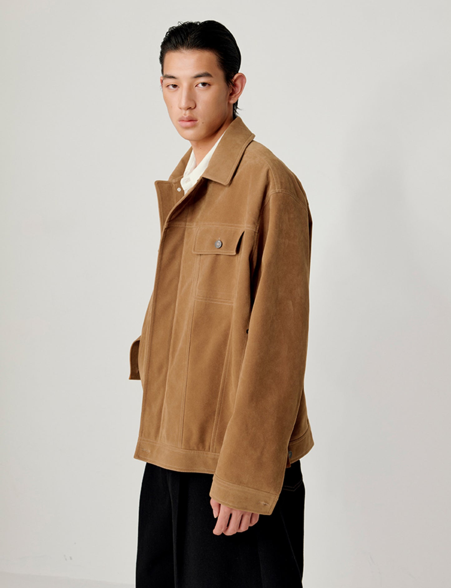 Wide Double Pocket Jacket