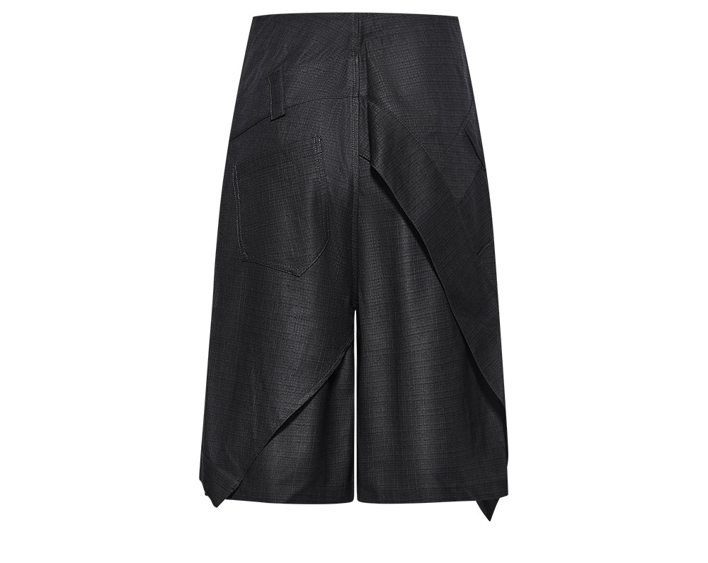 Turn-up Check Pattern Shorts