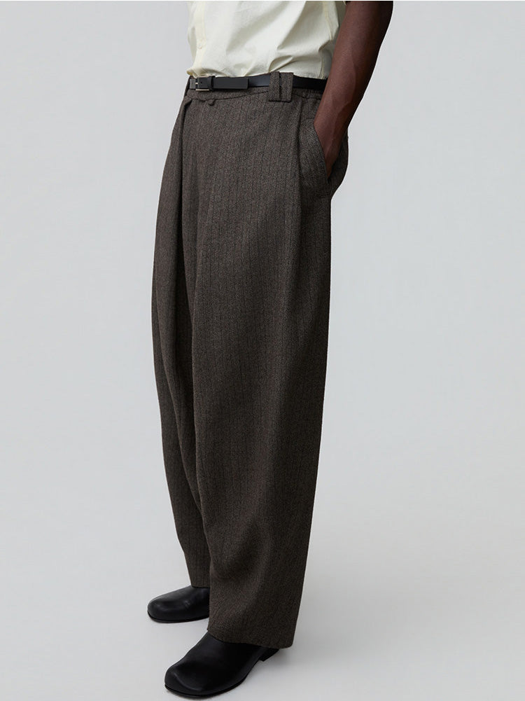 Loose-Fit Tapered Casual Pants