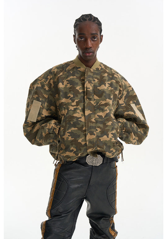 Oversized Camouflage Jacket