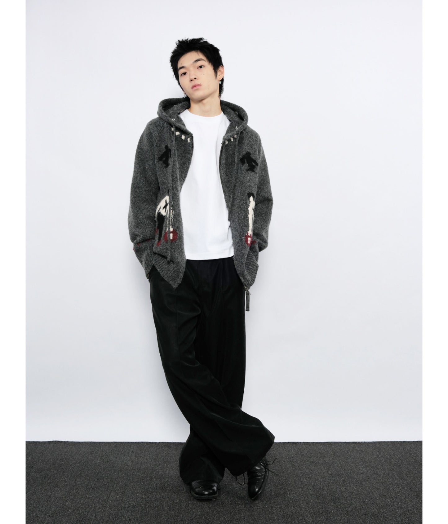 Leather Workwear Casual Pants