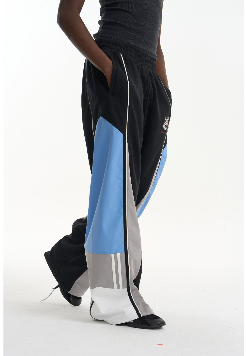 Embroidered Sporty Casual Pants