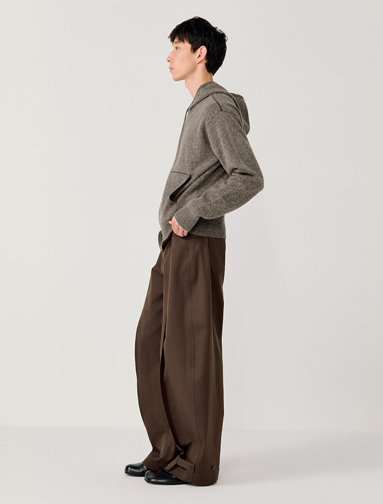 Loose-fit Casual Pants with Elastic Waistband