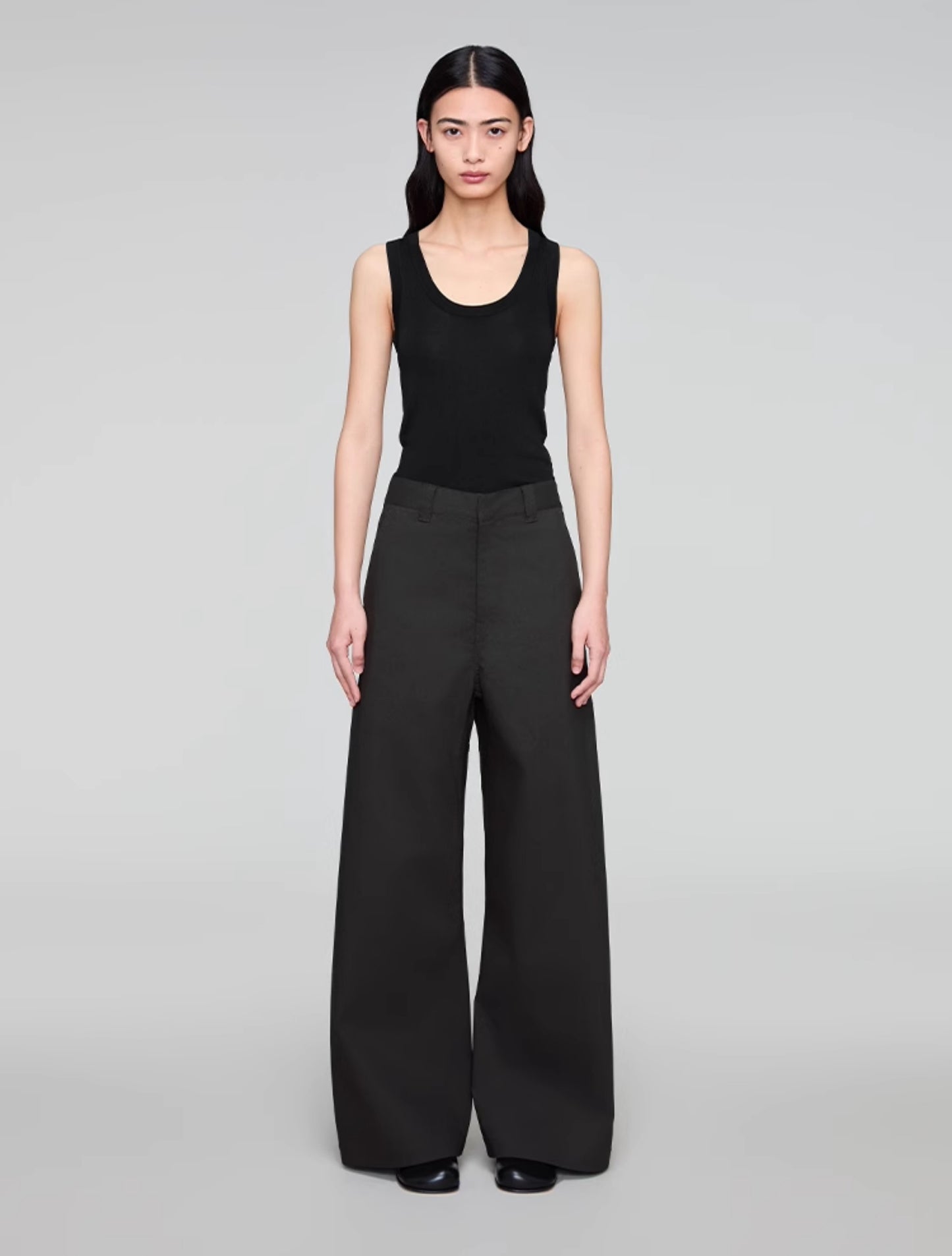 Wide Leg A-Line Casual Pants