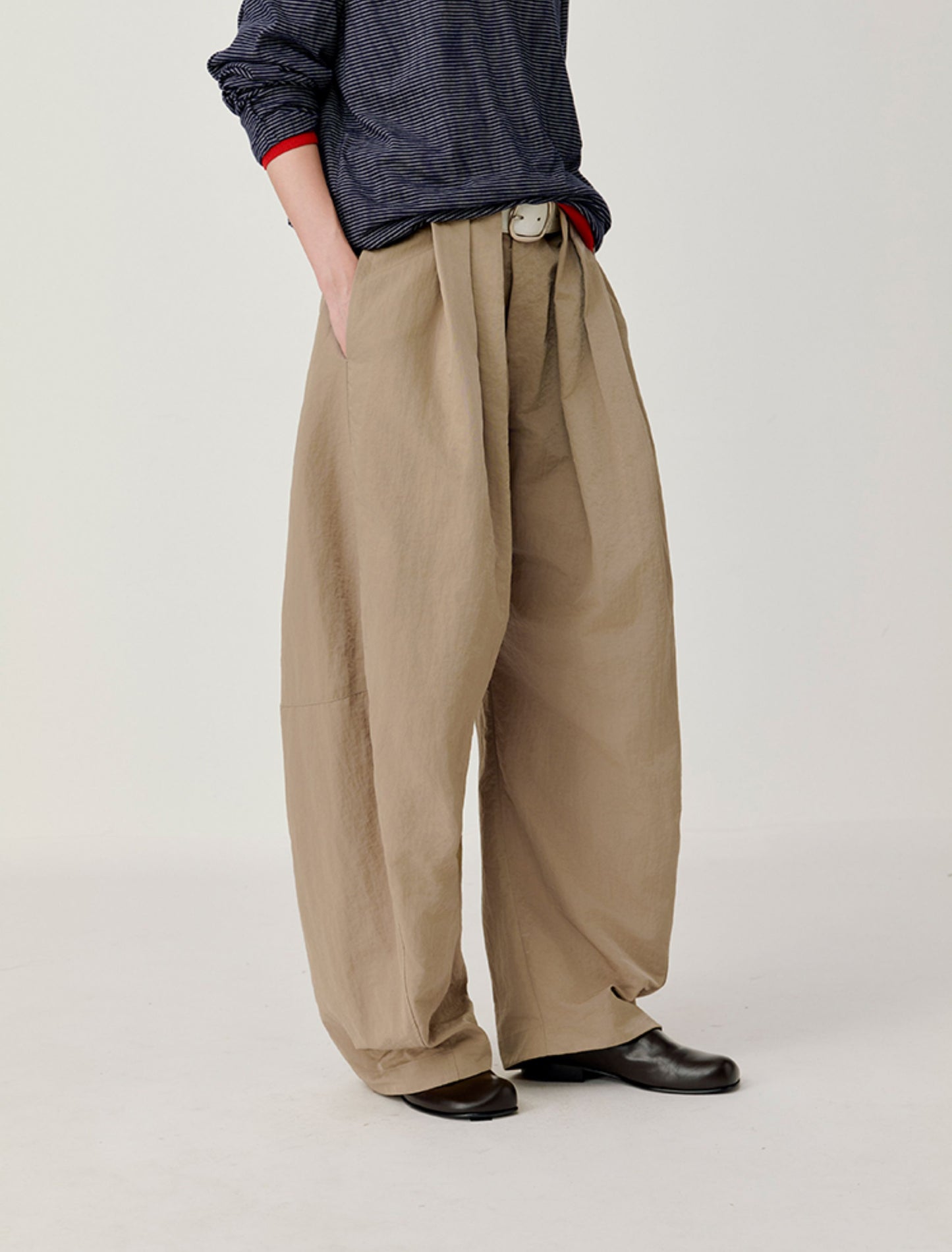Pleated Waist Casual Pants