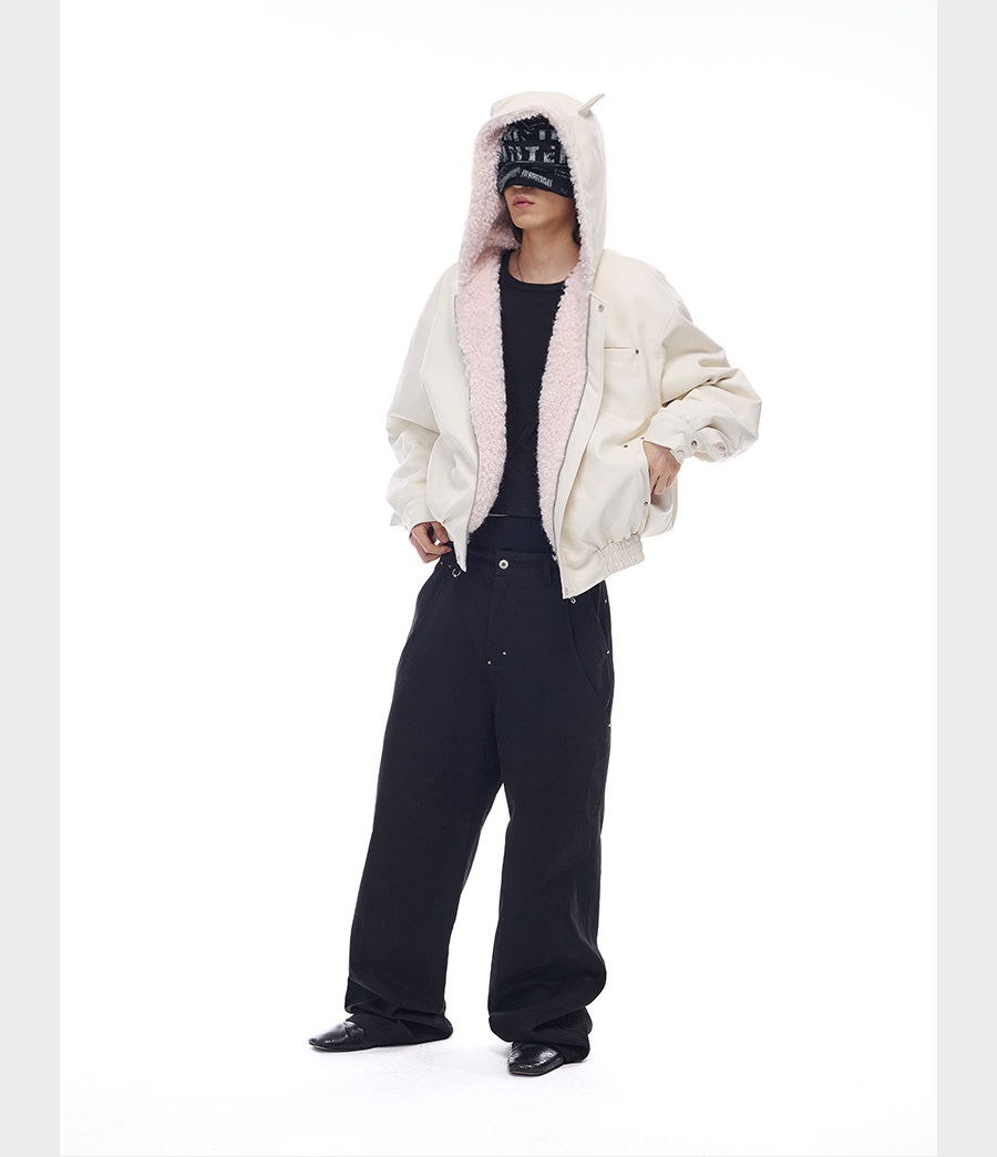 Loose-fitting thick jacket