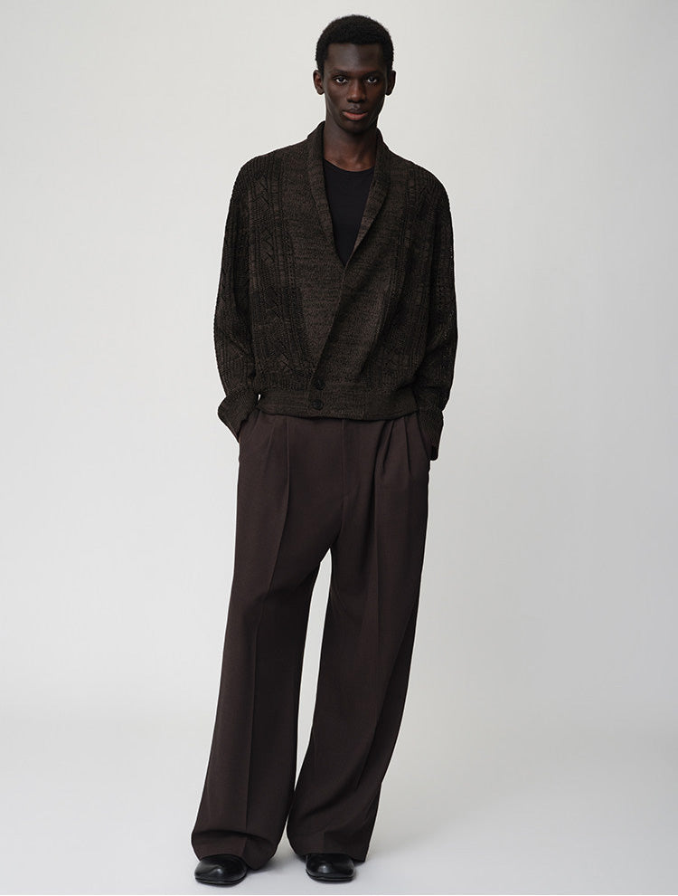 Openwork Knit Loose Cardigan