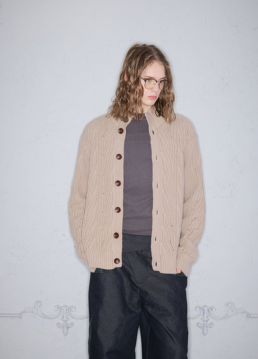 Stand Collar Cardigan