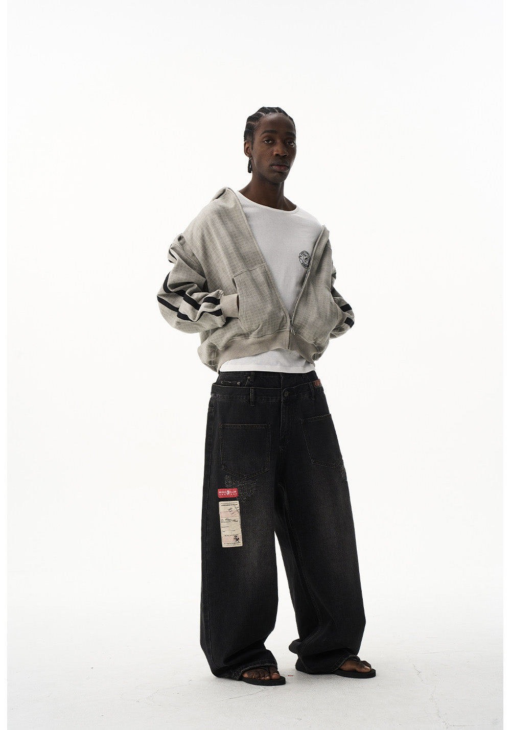 Embroidered Hooded Sweatshirt