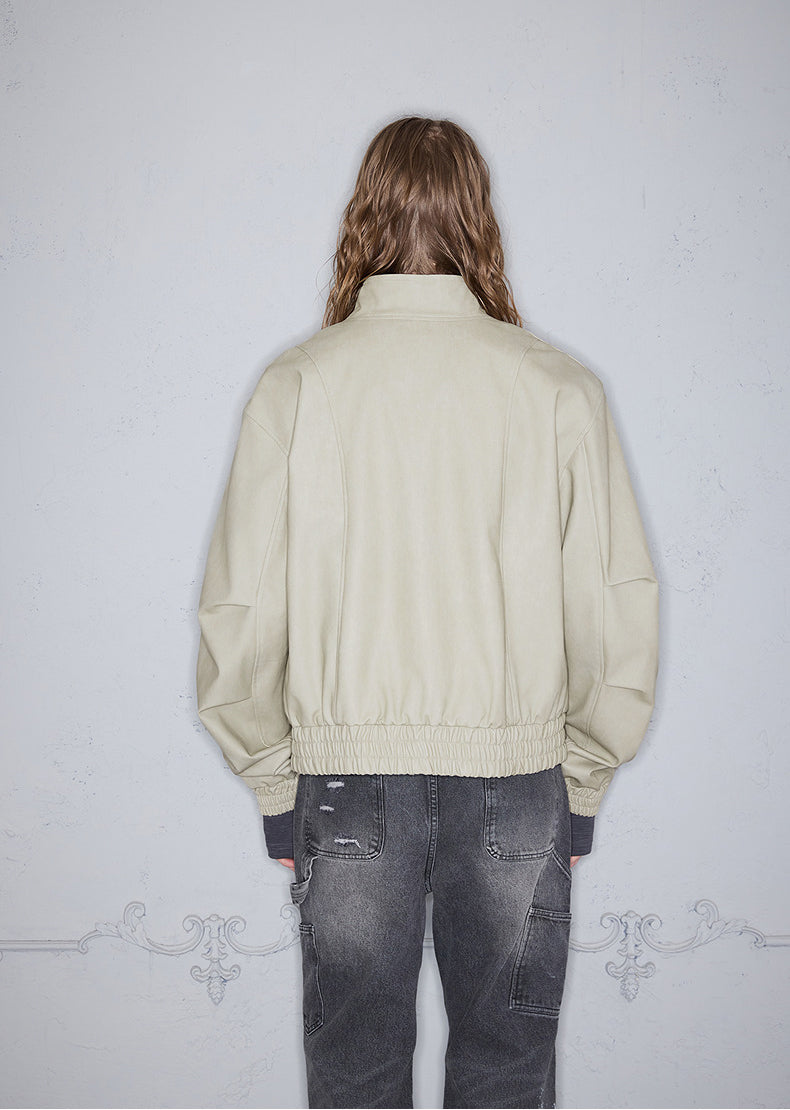 Stitch Leather Jacket