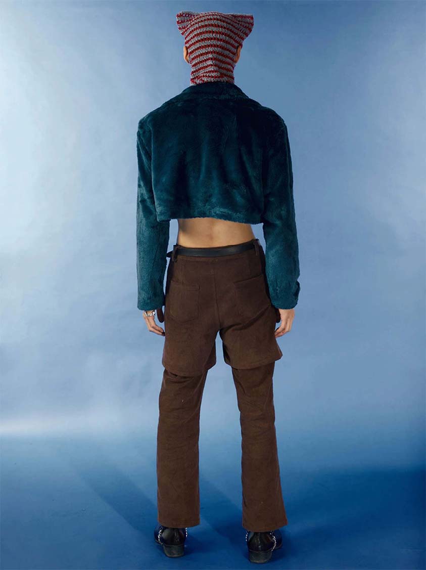 Corduroy Millennium Style Flared Pants