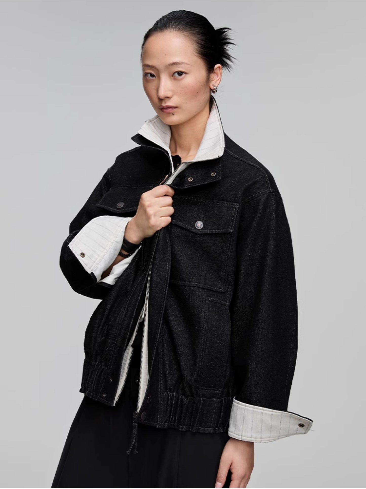 Patchwork Loose Denim Jacket