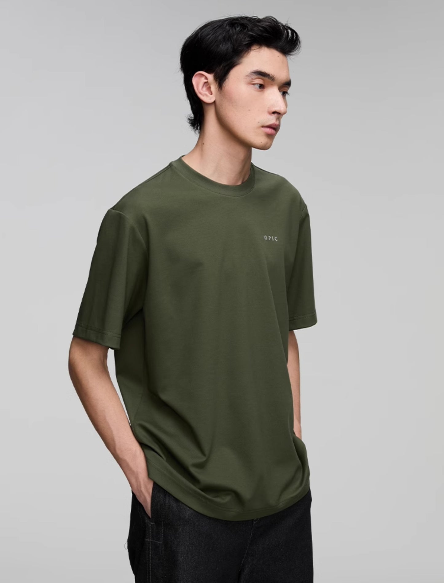 Round Neck Logo Print T-Shirt