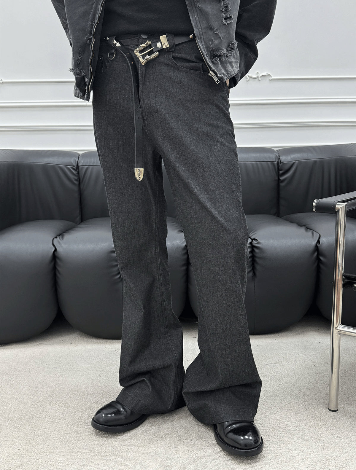 Anti-wrinkle straight casual pants