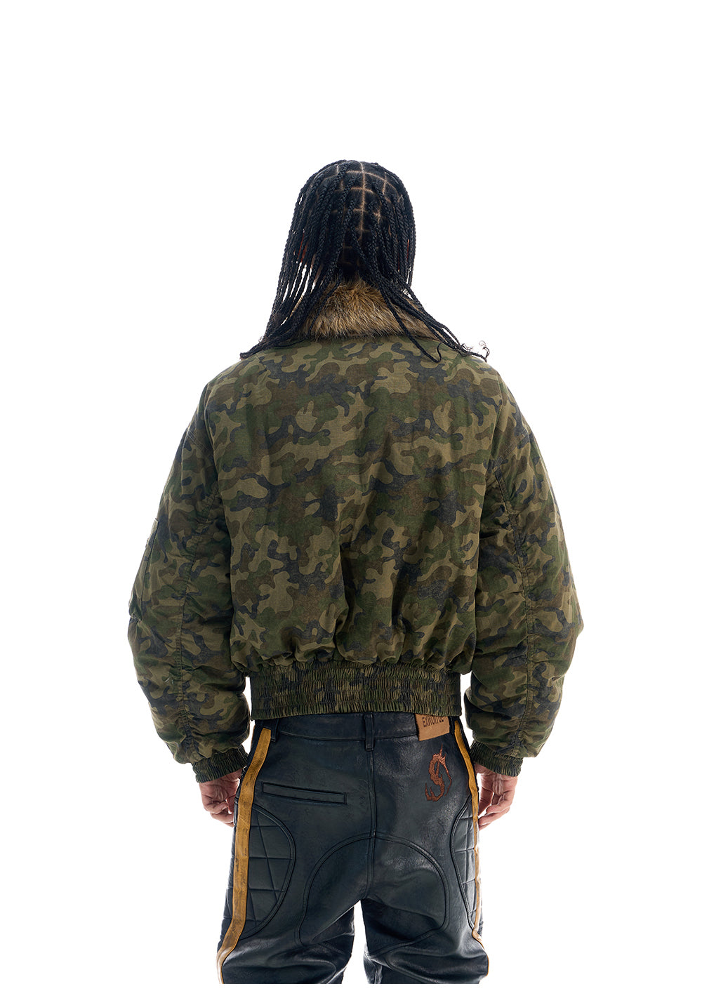 Reversible Camouflage Bomber Jacket