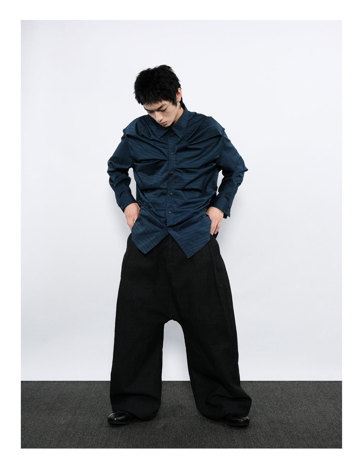 Pleated Silhouette Shirt